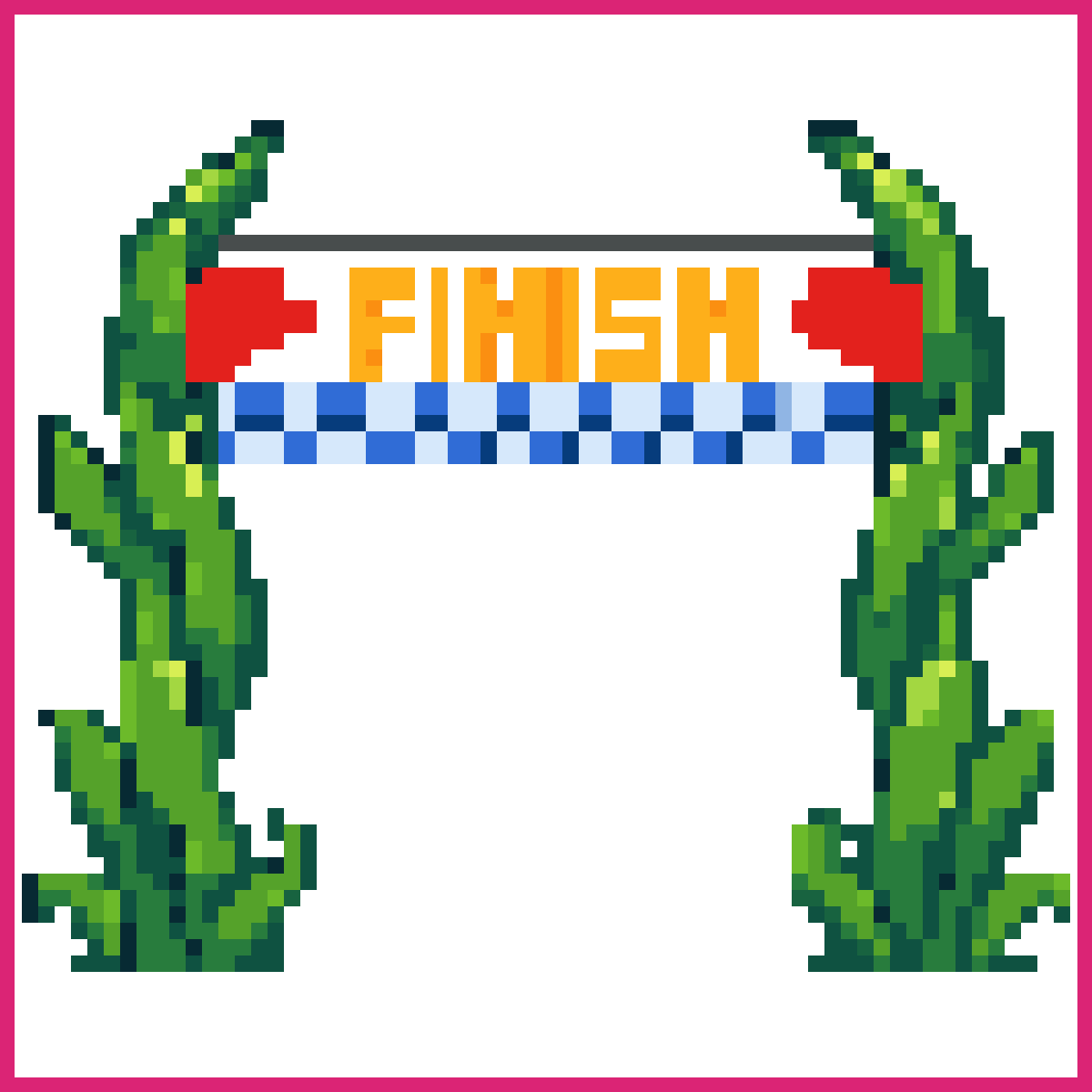 Long Green Seaweed Finish Line | Sprite-AI