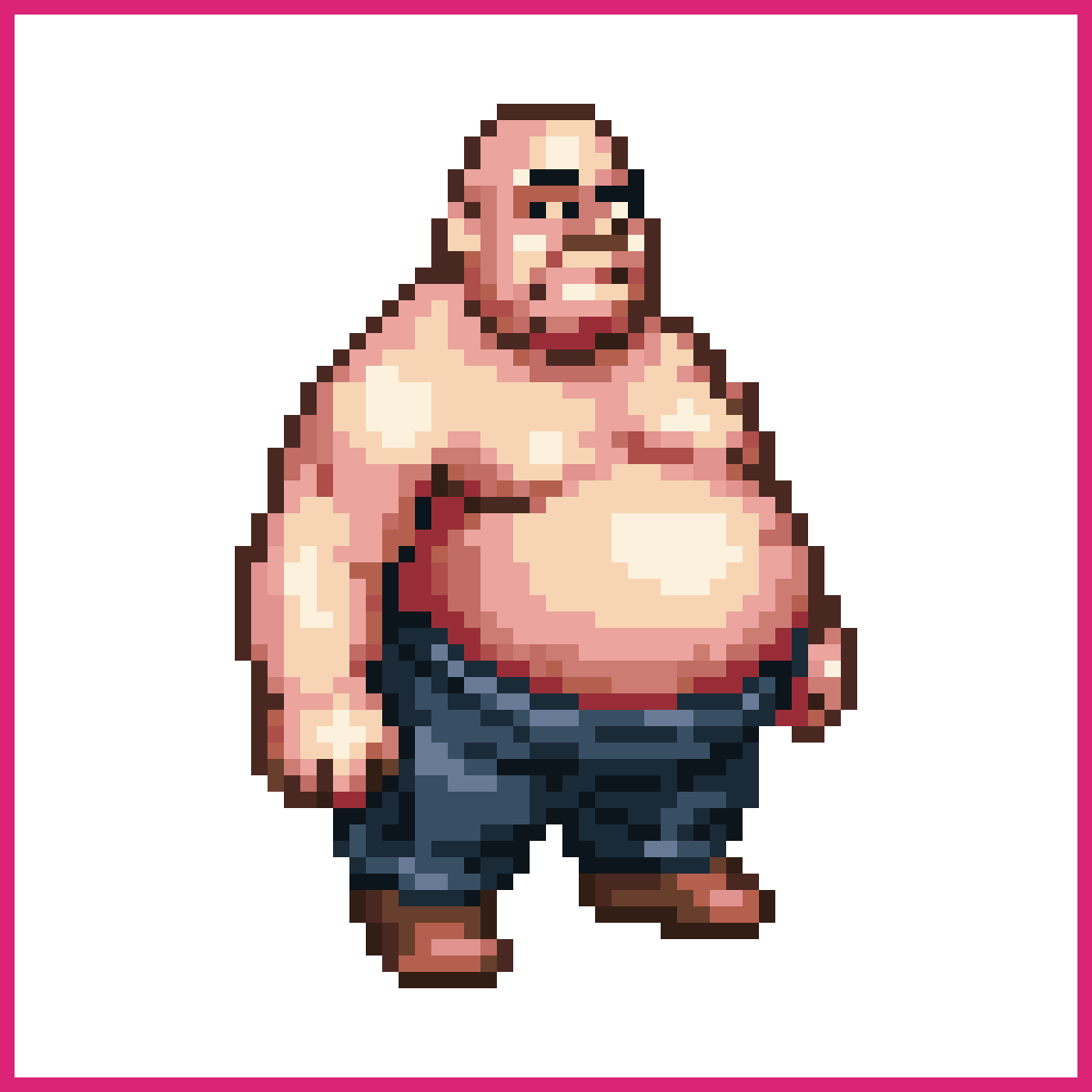 Fat Patrick with Big Belly | Sprite-AI