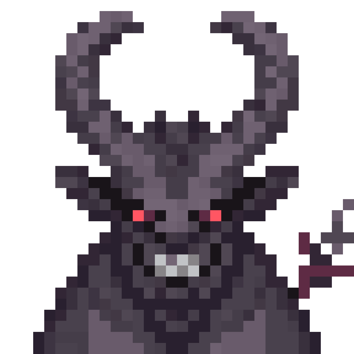 Horned creature pixel art