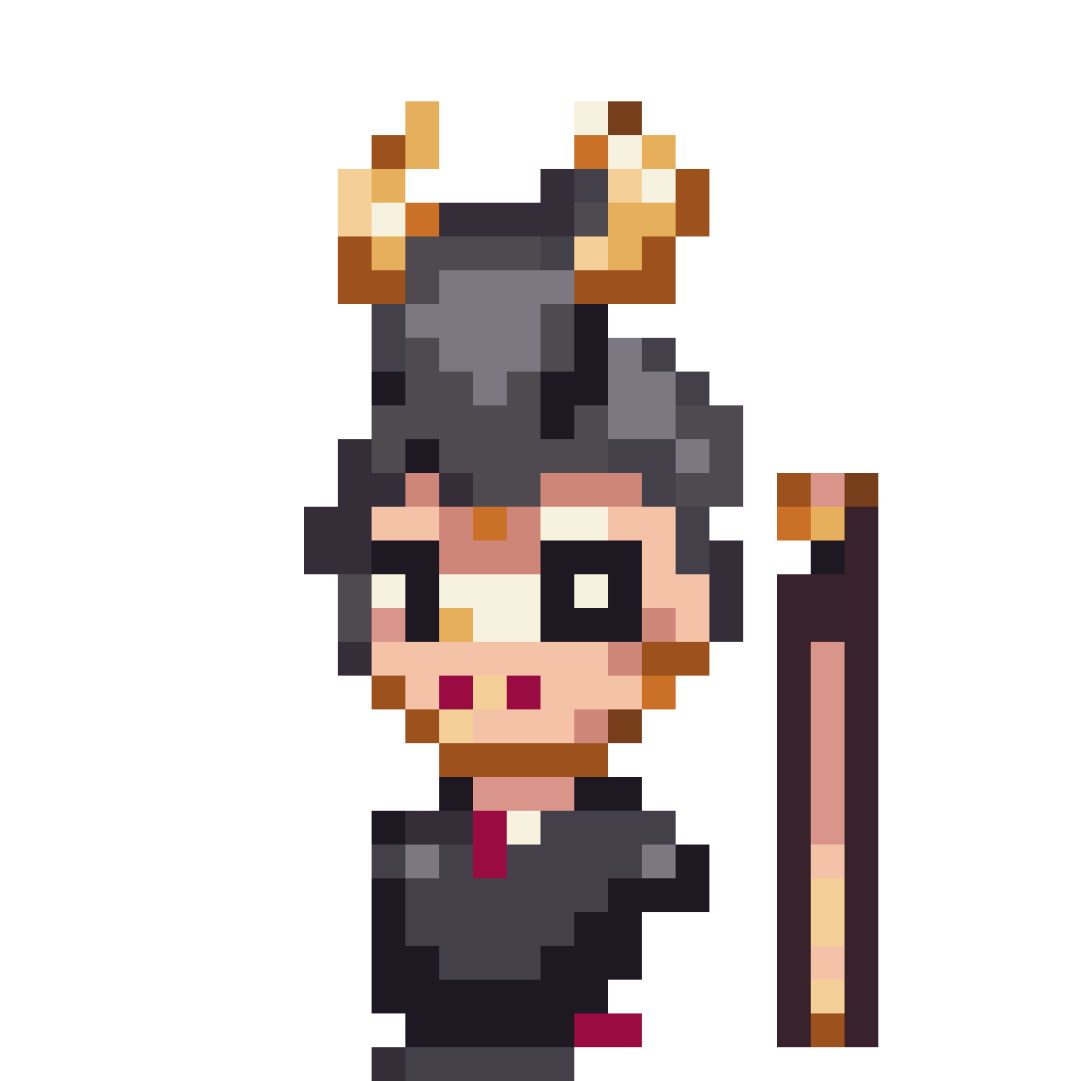 horny looking player pixel art