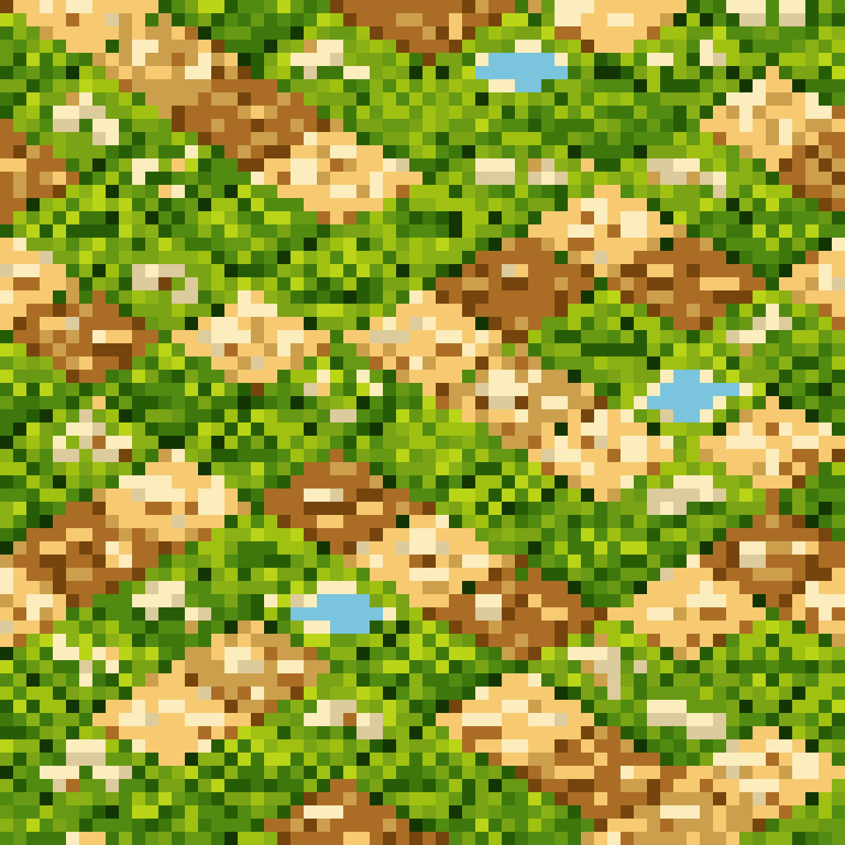 Isometric grass tile map pixel art
